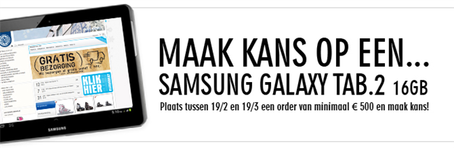 Win een Samsung Galaxy Tab.2