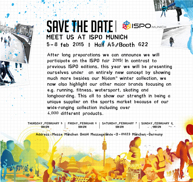 ISPO MUNICH 2015! SAVE THE DATE