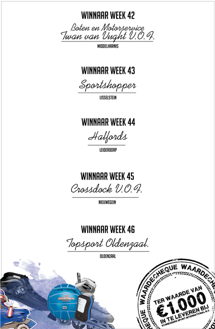 Alle winnaars op een rij!!
